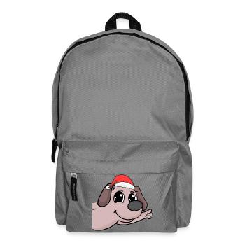 Dog Christmas Dogs - Backpack - elephant grey - Front