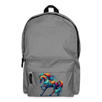 Cheval - Sac à dos - gris éléphant - Devant