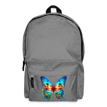 Schmetterling - Rucksack - Mittelgrau - Vorne