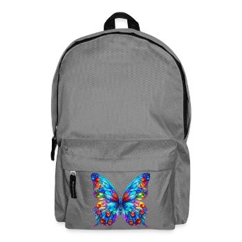 Schmetterling - Rucksack - Mittelgrau - Vorne