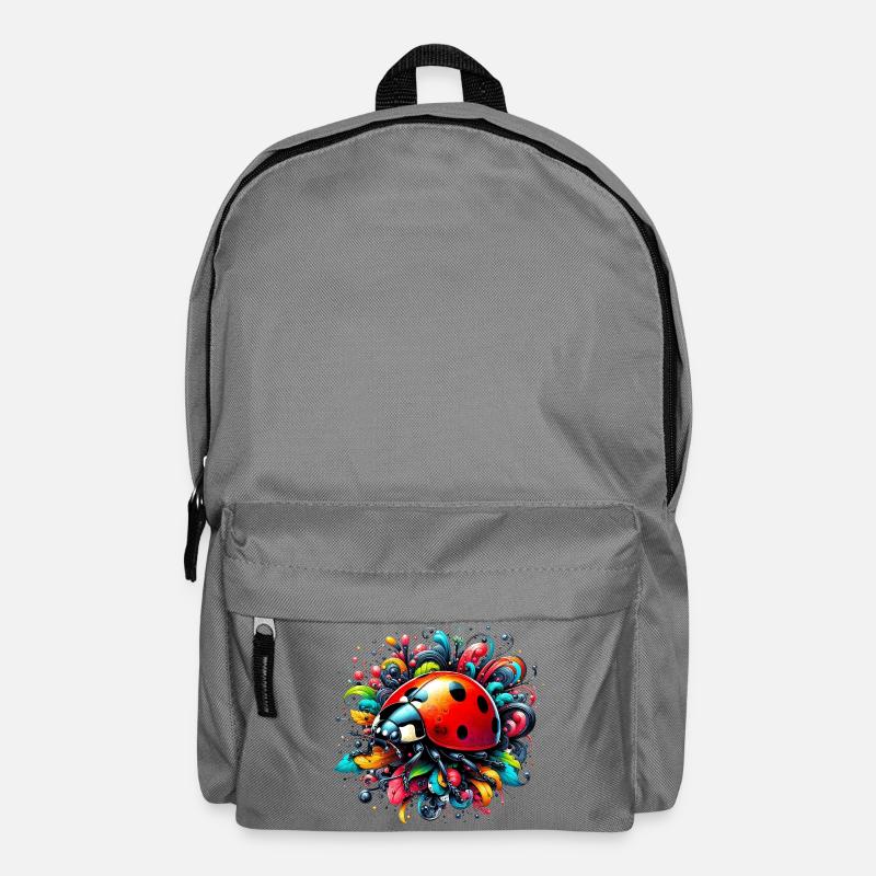 Marienkäfer - Rucksack - Mittelgrau
