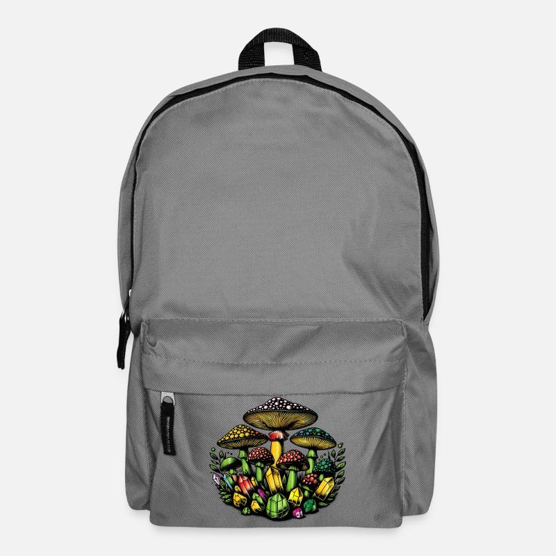 champignons et cristaux magiques - Sac à dos - gris éléphant