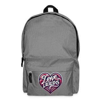 I love Leeds - Backpack - elephant grey - Front