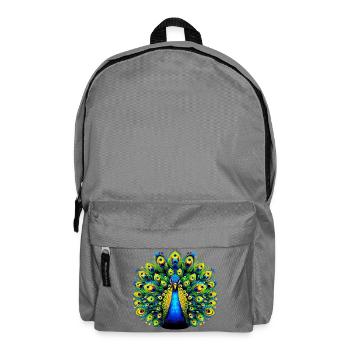 Peacock - Backpack - elephant grey - Front