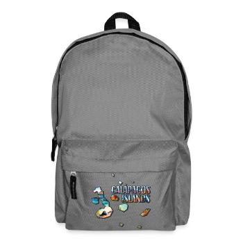 Aquarell Landkarte Galapagos - Rucksack - Mittelgrau - Vorne