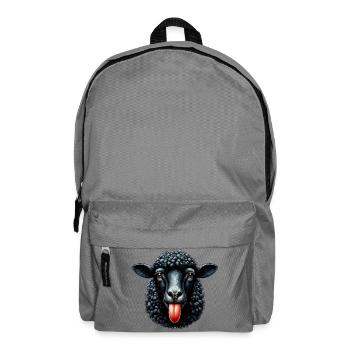 Rebellious family black sheep makes tongue - Backpack - elephant grey - Front