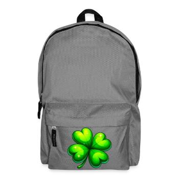 Four-leaf clover - Backpack - elephant grey - Front