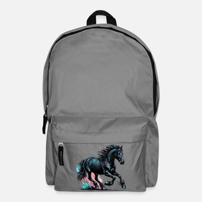 Cheval - Sac à dos - gris éléphant
