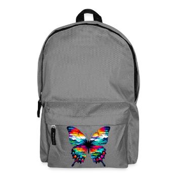 Schmetterling - Rucksack - Mittelgrau - Vorne