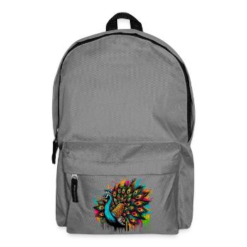 Peacock - Backpack - elephant grey - Front
