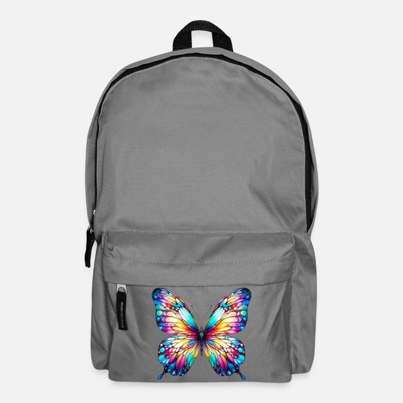 Schmetterling - Rucksack - Mittelgrau