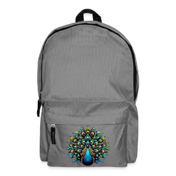 Peacock - Backpack - elephant grey - Front