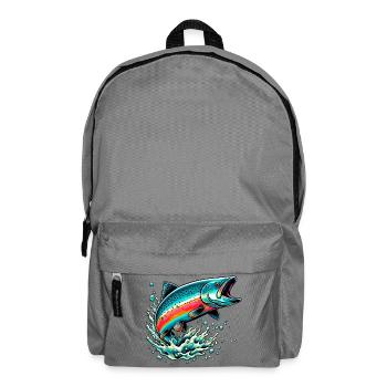 Salmon - Backpack - elephant grey - Front