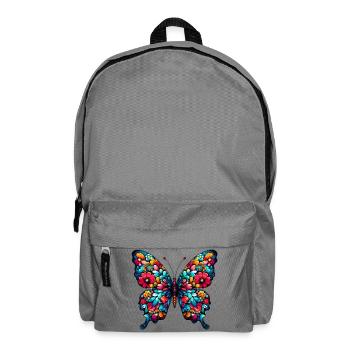 Schmetterling - Rucksack - Mittelgrau - Vorne
