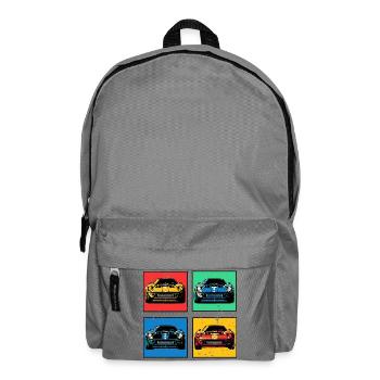 Voitures rétro - Sac à dos - gris éléphant - Devant