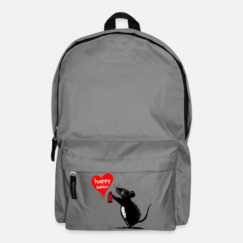 Holiday Rebel : Salutations de graffiti - Sac à dos - gris éléphant