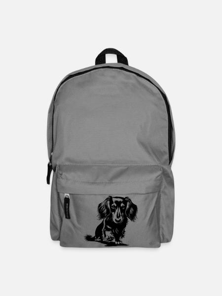 Dackel - Rucksack - Mittelgrau