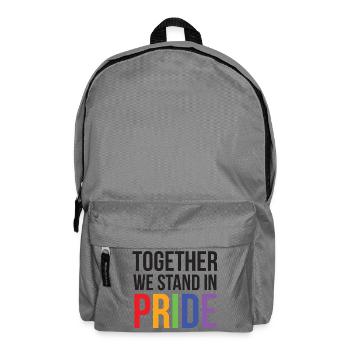 LGBTQ Pride Month - Together We Stand in Pride - Backpack - elephant grey - Front