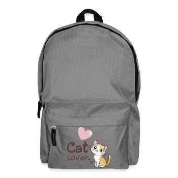 Design Chatons Amusants Cœur Rose - Sac à dos - gris éléphant - Devant