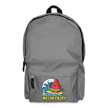 Surfing Watermelon - Backpack - elephant grey - Front