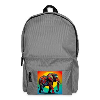 Elefant - Rucksack - Mittelgrau - Vorne