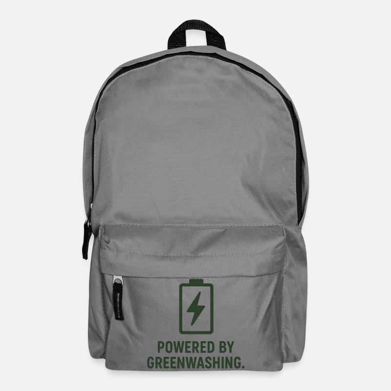 Green Wash Energy Sign - Backpack - elephant grey