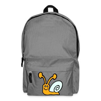 Snail Shell Cute Cute Happy Cool - Backpack - elephant grey - Front