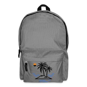 Palmen Insel - Rucksack - Mittelgrau - Vorne