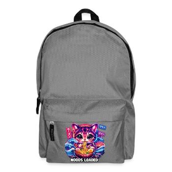 Neon Cat Ramen Noods - Rucksack - Mittelgrau - Vorne
