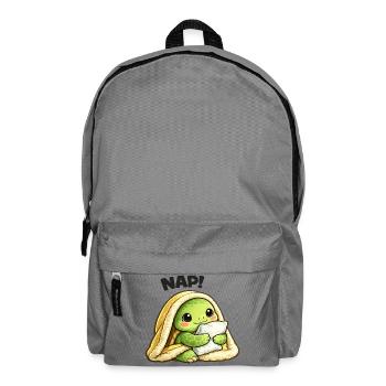 Cuddly turtle under blanket - Backpack - elephant grey - Front