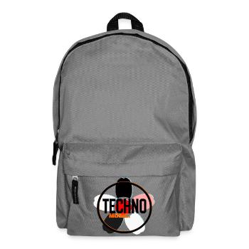 Techno Music Circle Logo - Rucksack - Mittelgrau - Vorne