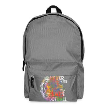 Never Underestimate A Girl Who Plays Football Play - Backpack - elephant grey - Front