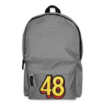 48 Nombre Coloré - Sac à dos - gris éléphant - Devant