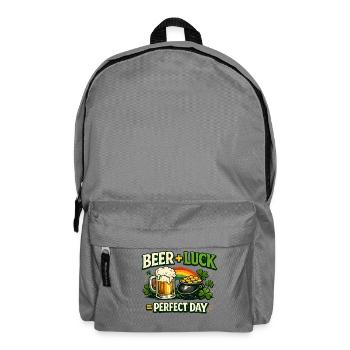 Bierglück Perfekter Tag - Rucksack - Mittelgrau - Vorne