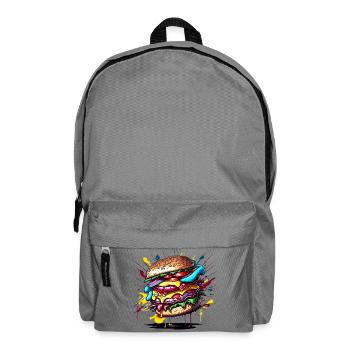 Burgers - Hamburgers - Fast Food - Backpack - elephant grey - Front