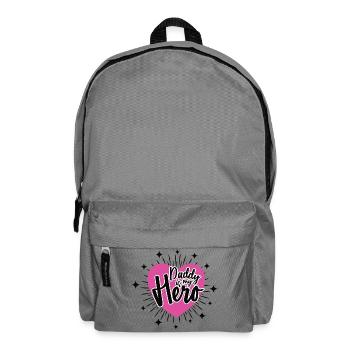 DADDY IS MY HERO Best Dad Dad Dad - Backpack - elephant grey - Front