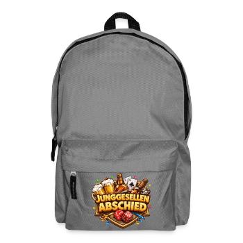 Junggesellenabschied Bierwettstreit - Rucksack - Mittelgrau - Vorne