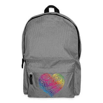 Cœur Thaïlandais Coloré - Sac à dos - gris éléphant - Devant