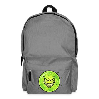 Grimmischer Mond mit Grinsen - Rucksack - Mittelgrau - Vorne
