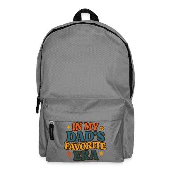 In My Dad's Favorite Era Tochter Familien Humor - Rucksack - Mittelgrau - Vorne