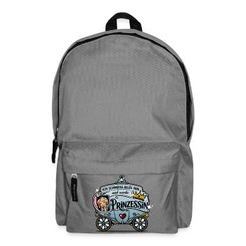 Ich schmeiß alles hin und werde Prinzessin - Rucksack - Mittelgrau - Vorne