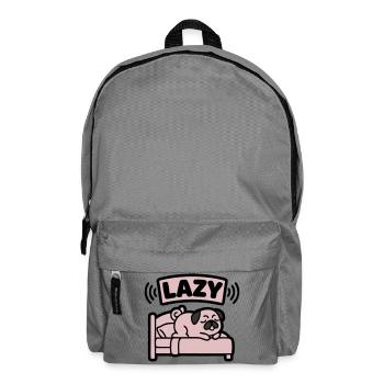 Lit de chien carlin paresseux introverti - Sac à dos - gris éléphant - Devant