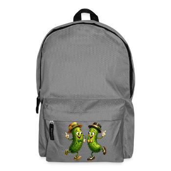 Dancing cucumbers - Backpack - elephant grey - Front