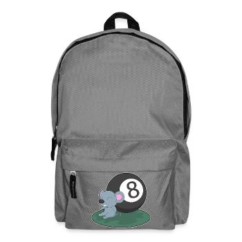 Mouse Billiard Object Ball - Backpack - elephant grey - Front