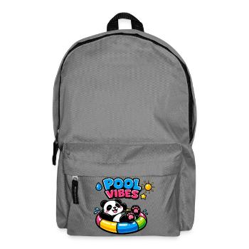 Pool Vibes Panda Relax - Backpack - elephant grey - Front