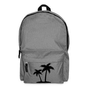 Palm trees - Backpack - elephant grey - Front