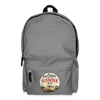 Osten Sonnenaufgang Ossi - Rucksack - Mittelgrau - Vorne