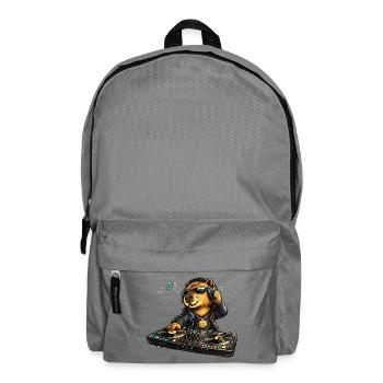 Süßes Capybara als DJ im Comic Stil - Rucksack - Mittelgrau - Vorne