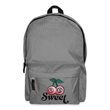 Sweet Cherry Duo Graphic on Apparel - Backpack - elephant grey - Front