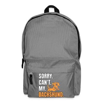 Dackel Dachshund - Backpack - elephant grey - Front